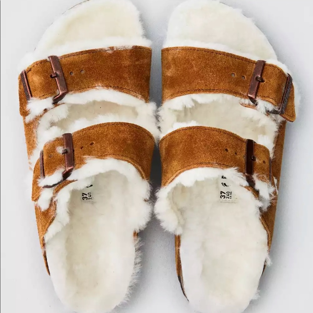 Birkenstock Arizona Shearling Sandal SZ L5(36 230)